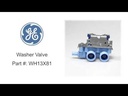 Válvula Entrada Agua Lavadora WH13X81 VW-60028C Mabe GE