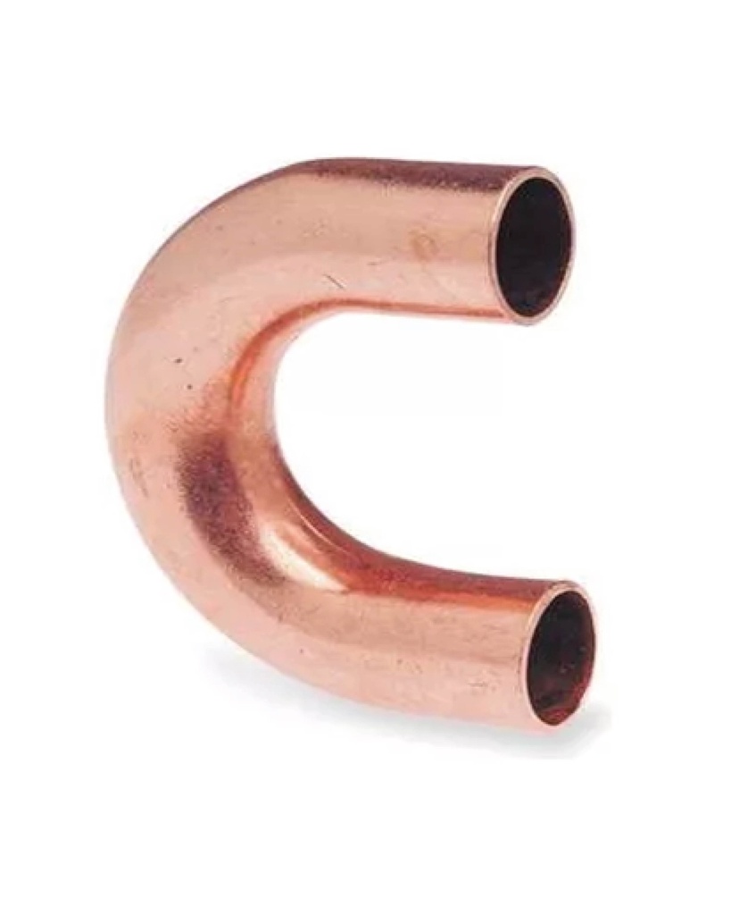 UNION CURVA RETORNO DE COBRE 1/2"