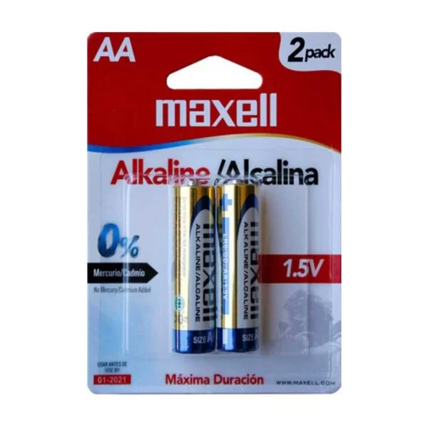 Batería Alcalina 1.5V AA MAXELL