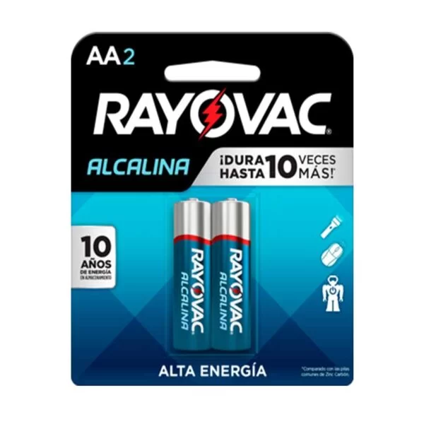 Batería Alcalina 1.5V AA RAYOVAC