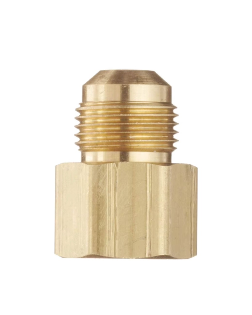 CONECTOR DE BRONCE 3/8 FLARE  X 3/8 FNPT