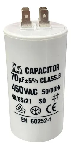 CAPACITOR MARCHA BOMBA AGUA 70UF / 250V