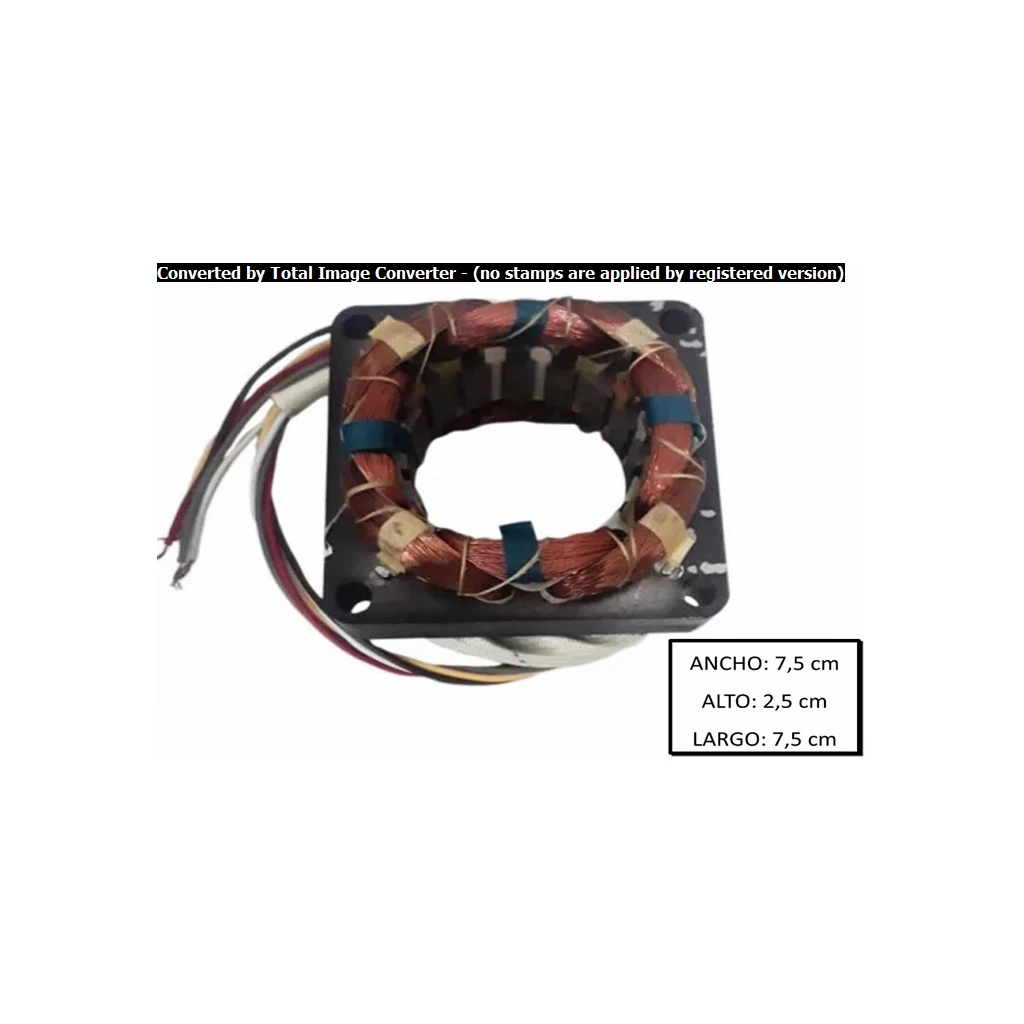 [CP5003] EMBOBINADO VENTILADOR FM ASPA ROJA 25MM