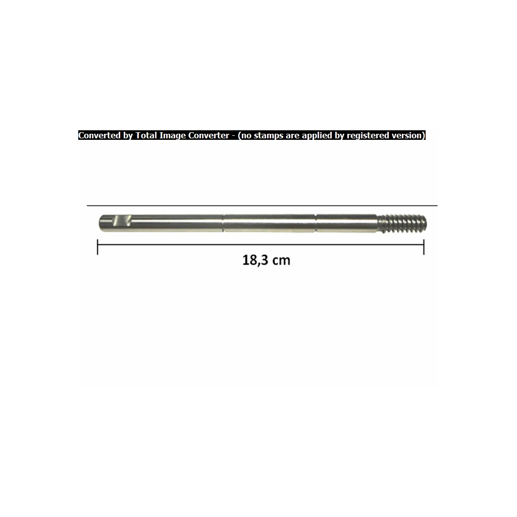 [EJ5013] EJE VENTILADOR PATTON ROSCA GRUESA 10MM X 18.3CM