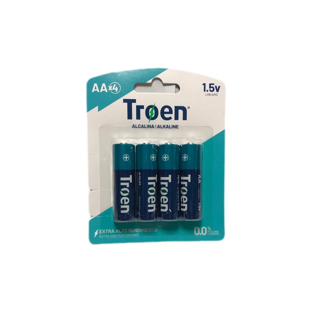 [PG507] BATERIA TROEN AA ALCALINA4 UNIDADES