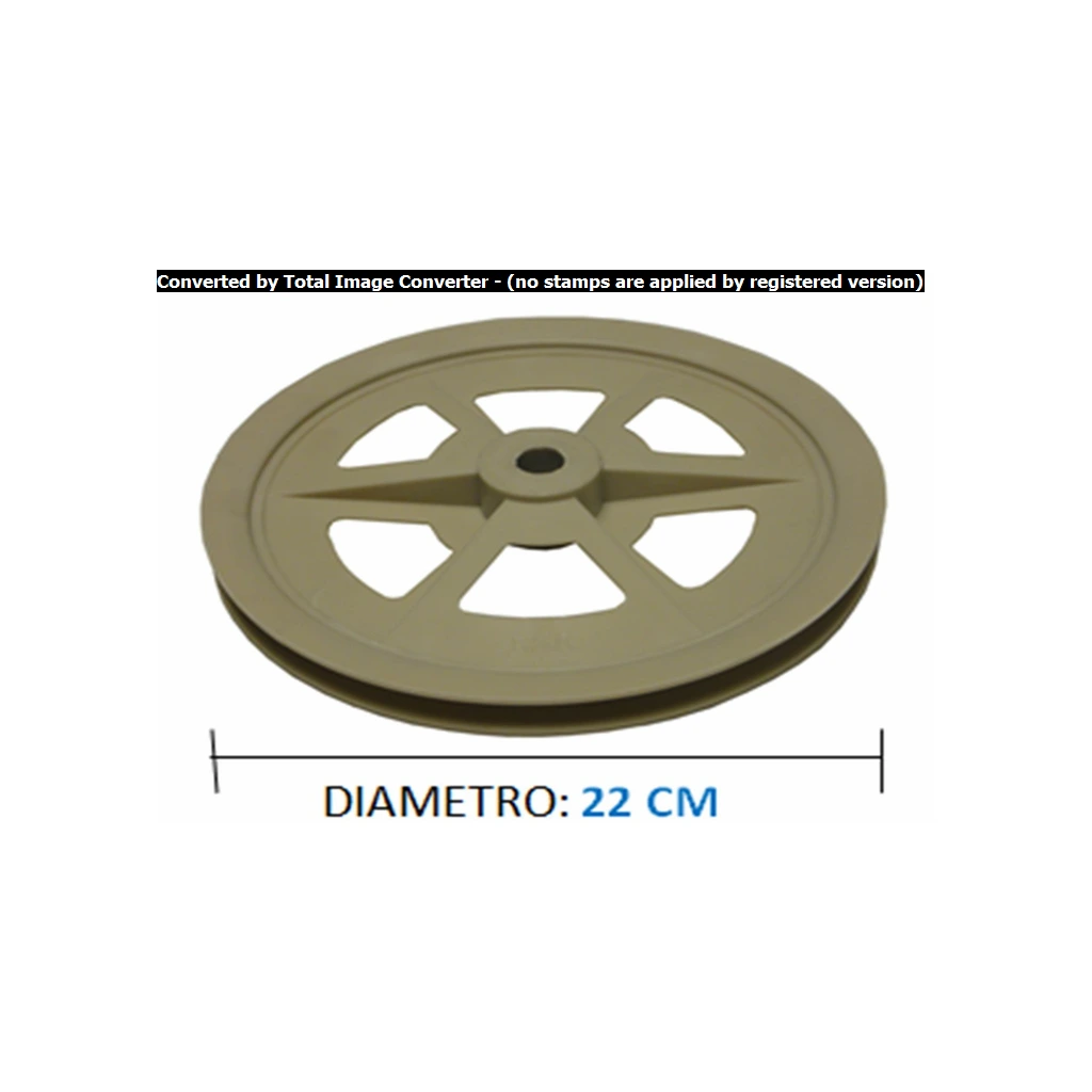 [PL3346] POLEA TRANSMISION LAVADORA DELFIN 22CMM 5/8"