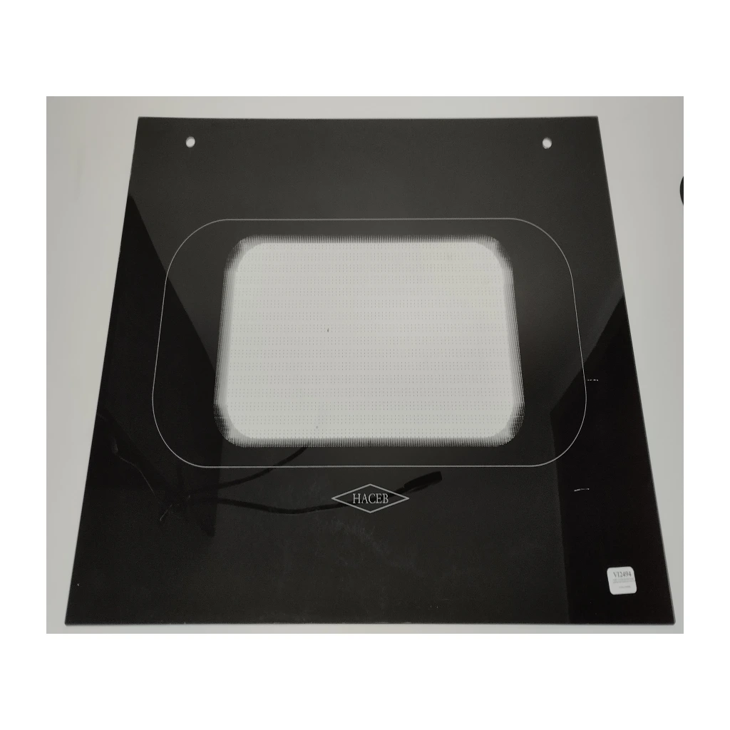 [VI2494] VIDRIO PUERTA HORNO HACEB PLANO L60 NEGRO HG60 60CM X 48.5CM