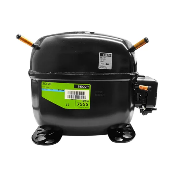 Compresor 1/2HP R134a 110V Alta Media Baja SC15G SECOP