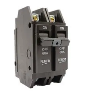 [FBP0045] BREAKER PARA SOBREPONER 2 X 60 amp. FERCO