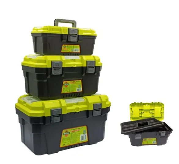 [FCP0055] CAJA PLASTICA DE HERRAMIENTAS 3 PZS (13" 16" 19"). DYLLU