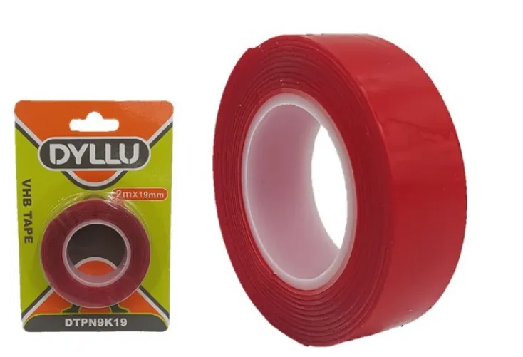 [FCA0076] CINTA ADHESIVA DOBLE CARA TRANSPARENTE (19mm X 2 Mts). DYLLU
