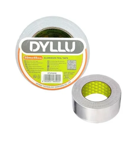 [FCD0077] CINTA DE PAPEL DE ALUMINIO 2" x 30mts (CINTA PARA DUCTOS). DYLLU