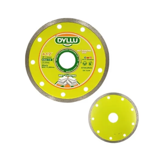 [FDD0099] DISCO DE CORTE DIAMANTADO 4 1/2" LISO (115x2.0x22.2mm) DYLLU 