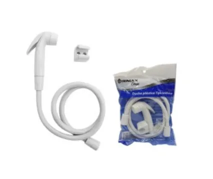 [FDT0106] DUCHA TELEFONO PLASTICA BLANCA, 1.2 mts. GRIMAX