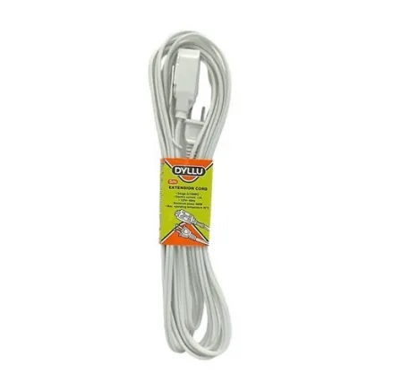 [FEE0122] EXTENSION ELECTRICA 5 mts BLANCA, 125V/13A. DYLLU