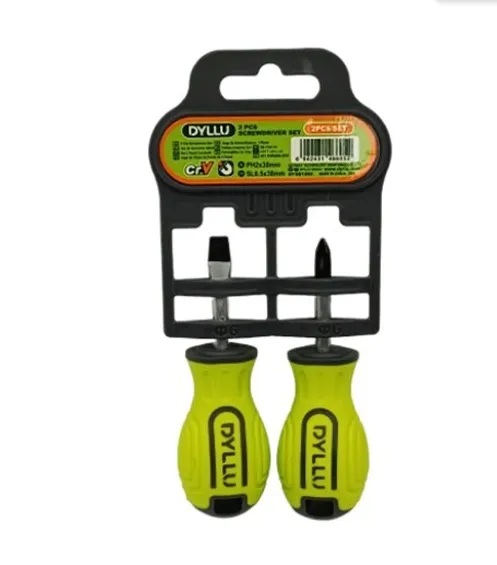[FJD0133] JUEGO DE DESTORNILLADORES 2 PZS (38MM) CR-V, MANGO ERGONOMICO. DYLLU