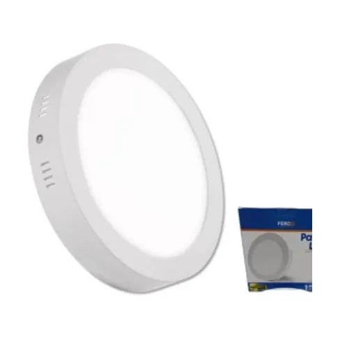 [FLC0142] LAMPARA CIRCULAR SUPERFICIAL LED 6W, 85-265V, 6500K. FERCO (PREMIUM)