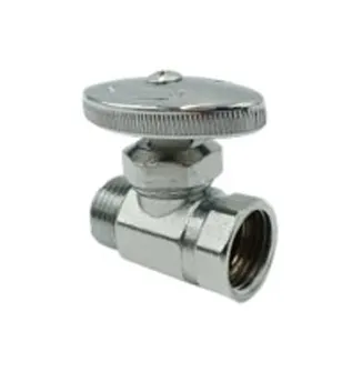 [FLD0149] LLAVE DE ARRESTO 1/2" X 1/2" CROMADA (HORIZONTAL). AQUAFINA