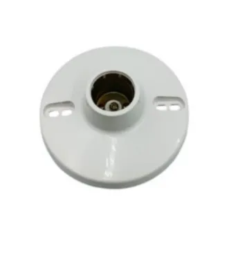 [FPL0181] PORTA LAMPARA DE BAQUELITA 4 1/2" BLANCA. TRIC