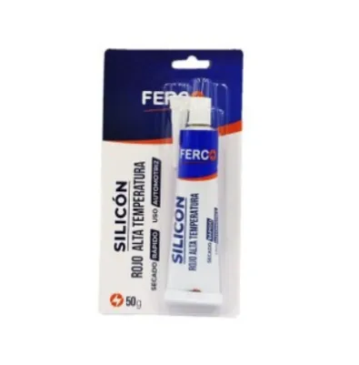 [FSR0203] SILICON ROJO ALTA TEMPERATURA 50GRS. FERCO