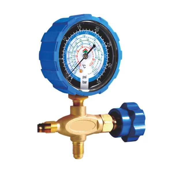 Manómetro Baja C/Válvula Sin Manguera CT-466G R404A R410A R12 R502