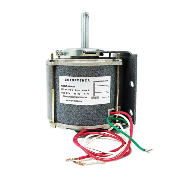Motor Ventilador 1 Eje Sellado 1/20HP 1550RPM 110V UCD-301 Motorvenca