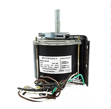 Motor Ventilador 1 Eje Sellado 1/8HP 1550RPM 110V UCD-407 Motorvenca