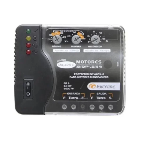 Protector Motor Monofásico 220V GSM-MB Exceline