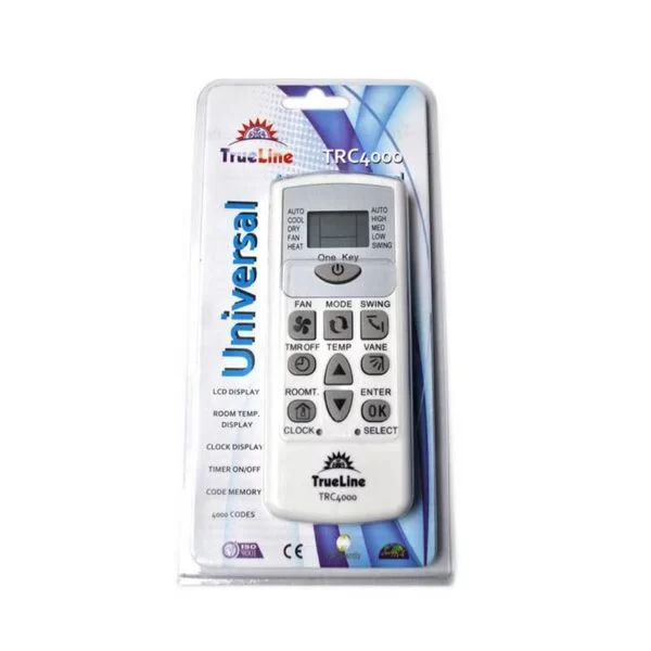 Control Remoto Aire Acondicionado 4000 Códigos TRC4000 Trueline