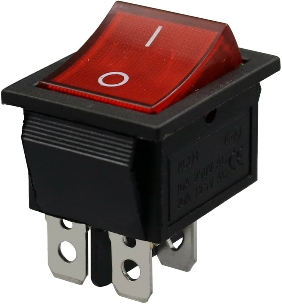 [SW3433] Switch Lavadora N-05 Kcd4 Rojo